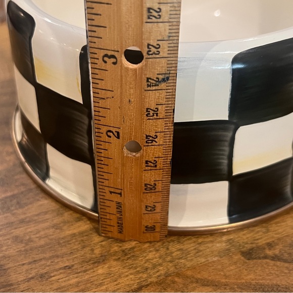 MacKenzie Childs Courtly Check Dog Bowl Dish - Picture 3 of 5